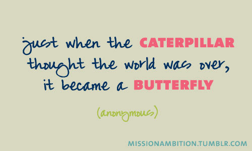 missionambition:

Become a butterfly!
