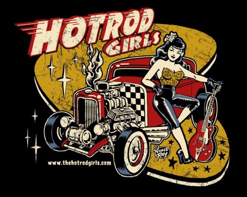Vince Ray art for Hot Rod Girls