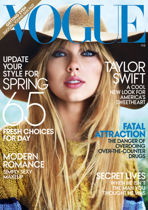 Taylor Swift Covers ‘Vogue’ February 2012