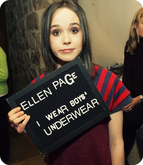 Tagged with Ellen Page juno inception whip it underwear Ellen Page