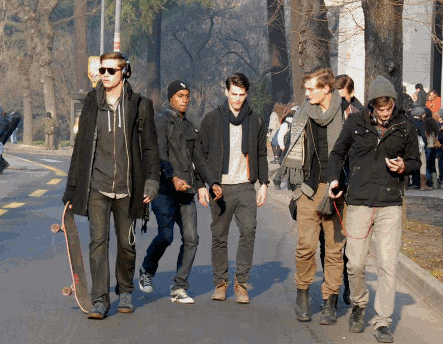 boys in Milan.  Photos by Sam Cosmai.