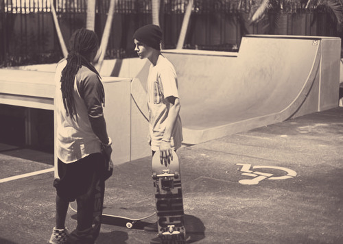 Justin Bieber and Lil wayne (x)