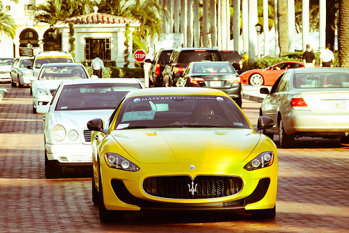 Black Yellow Starring Maserati Granturismo by Tom Wolf Photography 