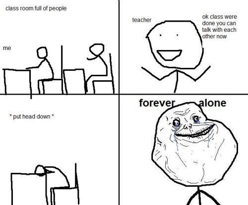 Forever Alone in class