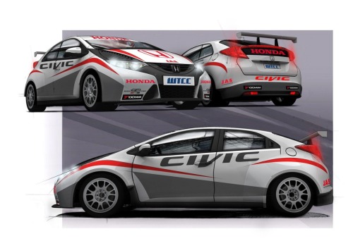 Preview 2013 Honda Civic Hatch European Version WTCC Honda then plans to