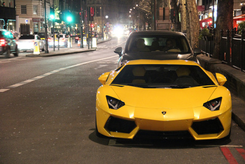 yellow aventador by Ben in london on Flickr