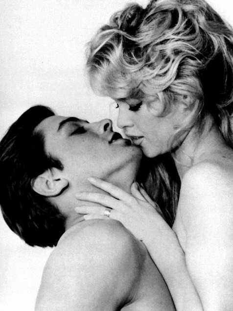 Alain Delon and Brigitte Bardot photographed ca 1961