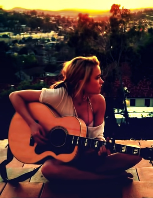 March 4th 2012 Notes 53 Tags emily osment guitar sunset nice view