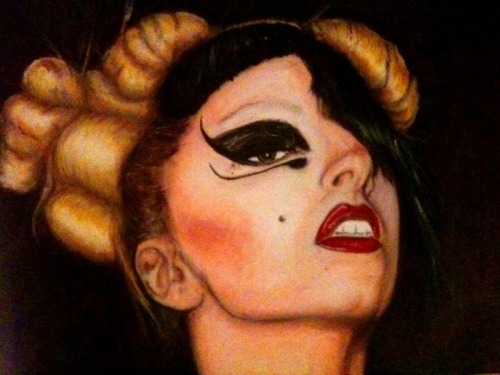Lady Gaga Mugler drawing 2011 posted on 2 months ago with 48 notes
