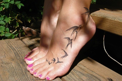 tagged as feet toes tattoo foot tattoo tattoos bird tatoo bird cute 