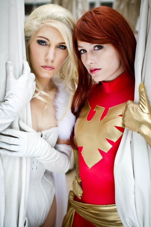 Emma Frost and Phoenix cosplay comic con 8230 I still have a bunch