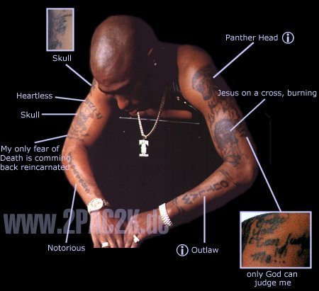 Meaningful Tattoos Tacky Tattoos 2Pac Tupacs alias of course