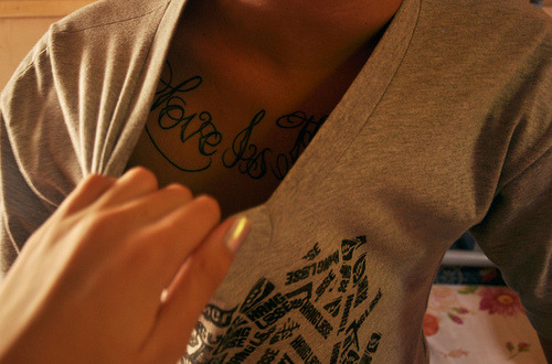  guy boy chest tattoo words love shirt hand photography cool