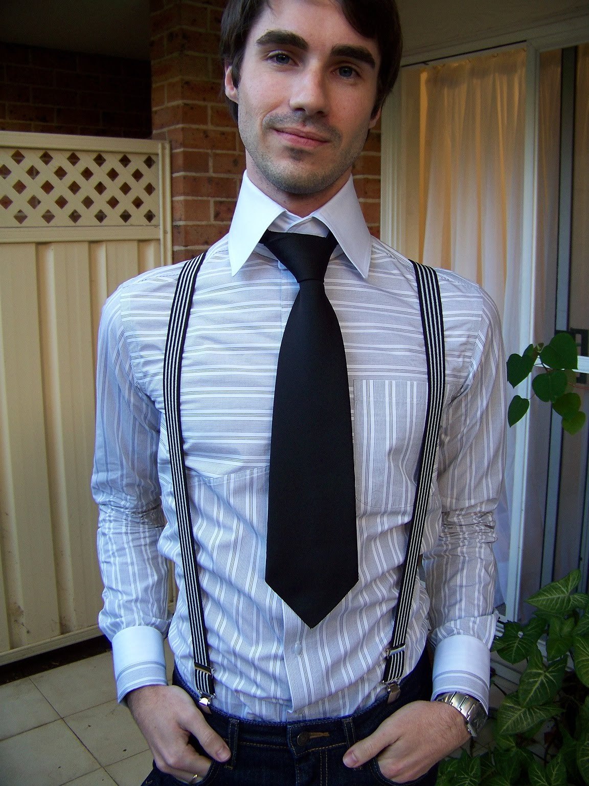 boyswearingsuspenders:

These are awesome. Do want!
[x]

When your tie is as wide as it is long, you&#8217;re doing it wrong.  Moving forward, if at anytime in the future I worry about the choices that lie ahead of me and whether or not I&#8217;ll &#8220;make it&#8221; in this world, I&#8217;ll always think back to this boner as a reminder that the vast majority of human beings on this earth are clueless troglodytes and that I&#8217;m fucking awesome.