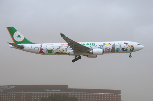 gagnoa:

A330-300 (B-16333) @RJAA/NRT Hello Kitty “Arround the World”
Humm… Yellow sand… :-&lt;
