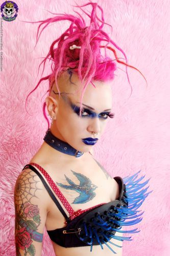 Cyber style punk goth industrial trash suicide Just picks