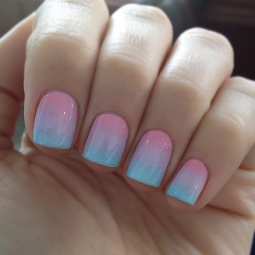 Ombre nails. Posted by Jamie Rose : 4/13/12 via Web