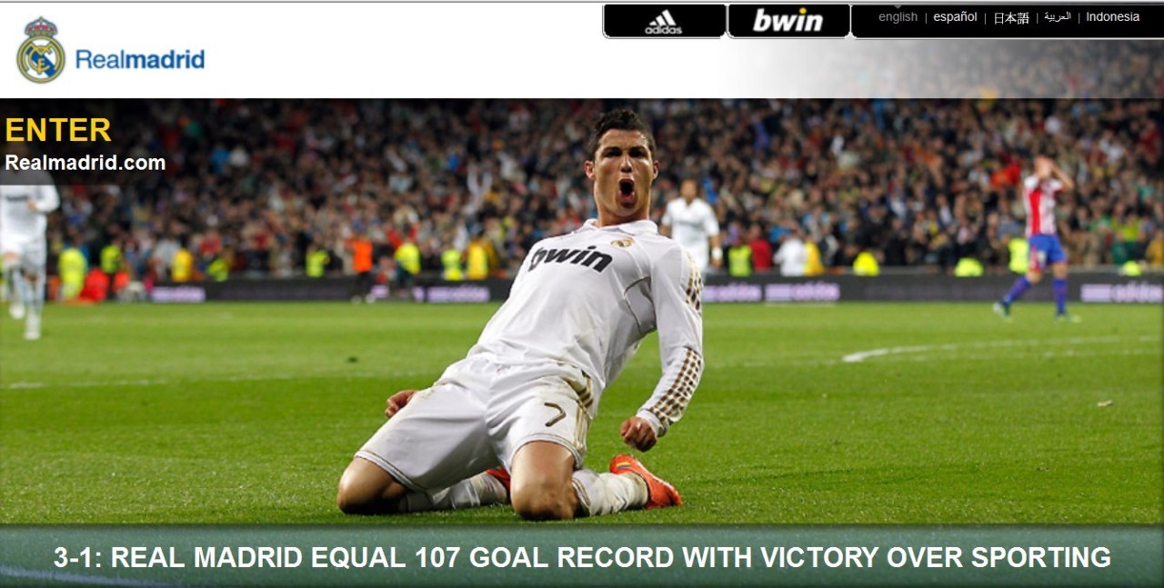 Cristiano Ronaldo = records &#8230; records &#8230; records &#8230;
41 goals in 33 Liga games this season, already beating his own Liga record from last year (40)&#8212;&gt; the highest score in La Liga history
But not only in La Liga!Cristiano is the first player in the history of the Top 5 leagues with more than 40 goals (Spain, France, Great Britain, Italy, Germany)
139 goals in 137 games in total for Real Madrid

Grande Cristiano! Hala Madrid!