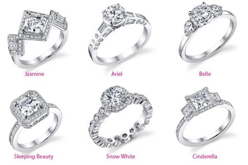 Disney princess wedding rings