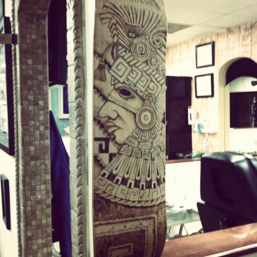 Latin skull tattoo skateboard tattoo skate trill Taken with instagram 