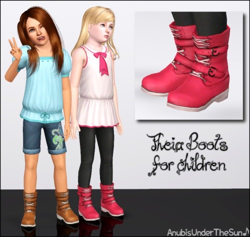 Theia Botas ~~~V agora para Crianças!  1000 seguidores Tumblr presente exclusivo!  : D Package Download / / versão adulta Sims3pack aqui