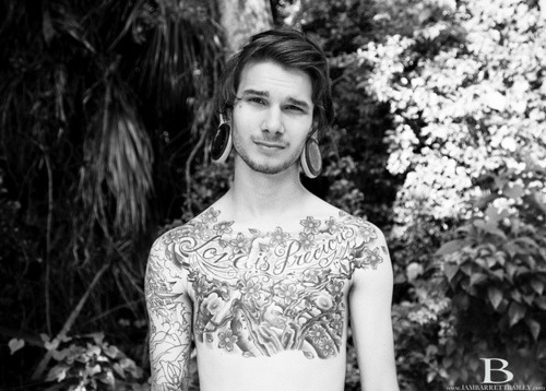 Beautiful Man with Tattoos