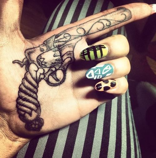 swag dope tattoo nails gun