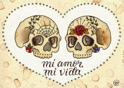 love amor calaveras sugar skull calavera mexicana - picslist.com