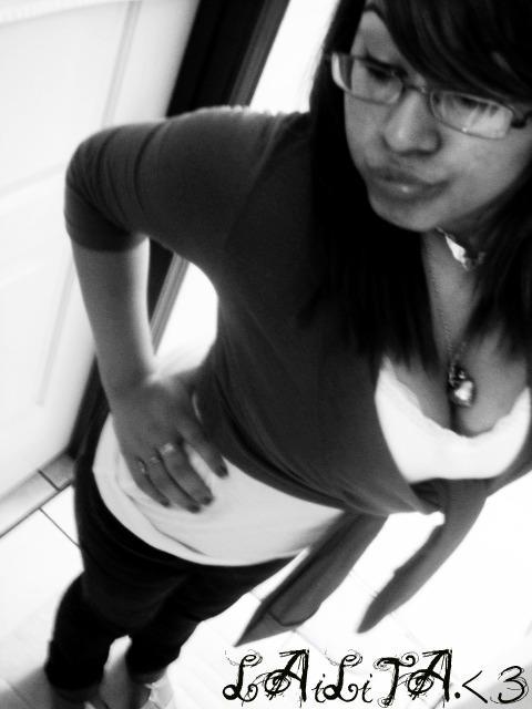 classic myspace! blurry, angled so she looks taller and thinner, looking down pretending to be all demure but then you notice she&#8217;s showing off her cleavage&#8230; and she&#8217;s making the duckface!