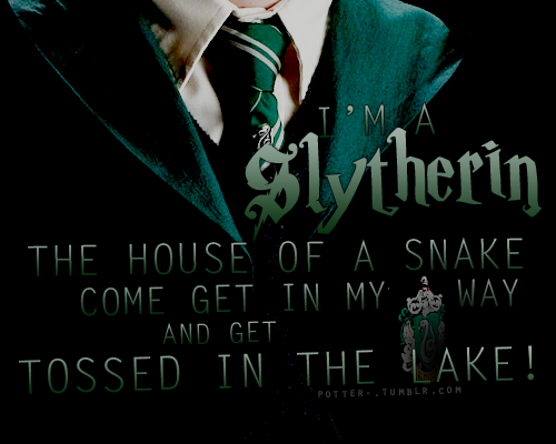 potter-: Slytherin! 