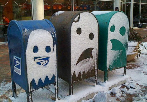 Pac Man Ghosts Mailboxes