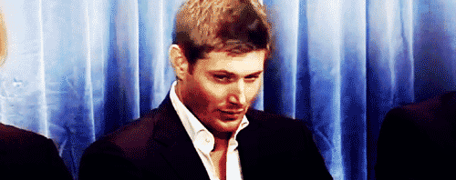cwhroswell: crystalchain: thefifthhorseman: Questioner: Jensen, do you think Dean is finally getting back to his usual self now that Sam is all soulful carebear again? SOULFUL CAREBEAR. Jensen “I missed you Carebear!” &lt;3 