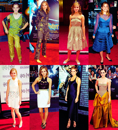 thebeautyofsolitude: - Emma Watson @ U.S Premiere of Harry Potter movies (L.A &amp; New York) [2001-2011] 