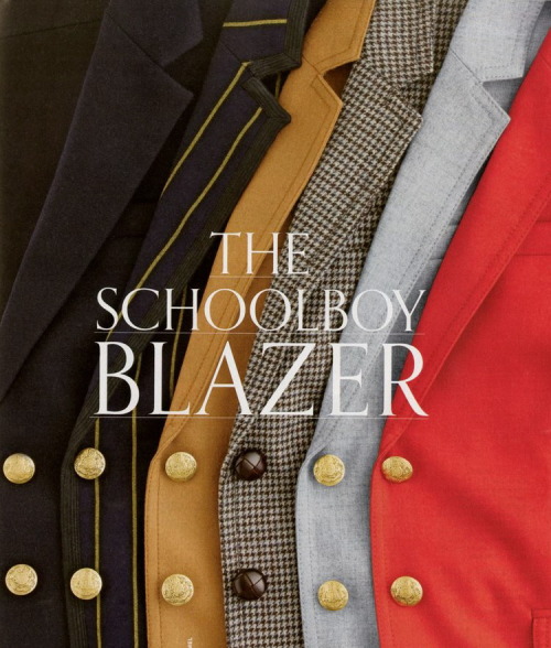 thingsorganizedneatly: JCrew: THE SCHOOLBOY BLAZER
