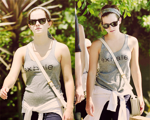 Emma going out to the movies with friends in Santa Monica.
