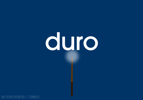 The Standard Book of SpellsDuroJURE•OH (variant DUR•OH) This Charm turns target objects into stone.
