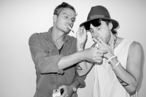 Balthazar Getty and Jared Leto at my studio #2