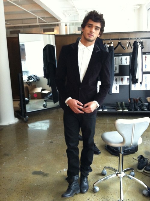 fuckyeahmarlon: ArmaniExchange:Last look for Marlon - going out in style! 