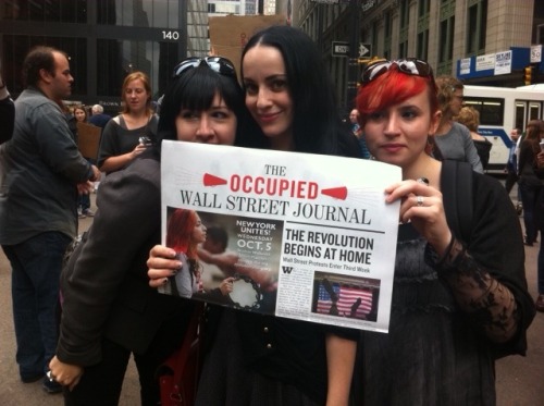 mollycrabapple:

Occupy Wall Street.  Liberty Park.  Liberty and...