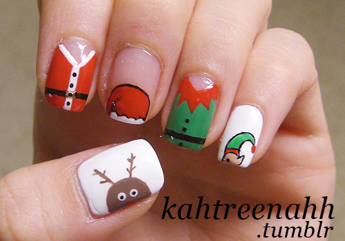 Katrina's Nail Blog: Christmas mani;