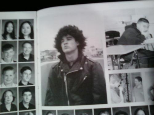 evarren: peculiar-mademoiselle: A picture of Darren from a high school yearbook I found. sir, your HAIR 