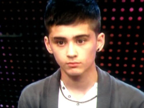 Zayn at the begining of Xfactor
