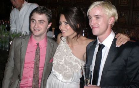 Tom, Jade, and Daniel at the Harry Potter and the Half Blood Prince Premiere after party in London.