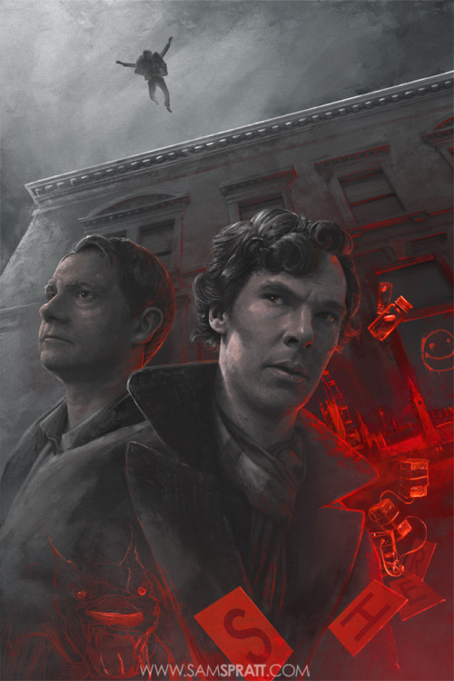 icanthearyouimswimming: moonblossom: samspratt: “Sherlock” - Poster Illustration by Sam Spratt Archival art prints Available &gt;HERE&lt; If you haven’t seen the amazing show yet, the first season’s on netflix instant—if you have, I’m sure a lot of the details will be very familiar to you. Follow my: portfolio website, tumblr, facebook artist’s page and twitter. HOLY SHIT I LOVE YOU SAM HOLY MOTHER OF GOD 