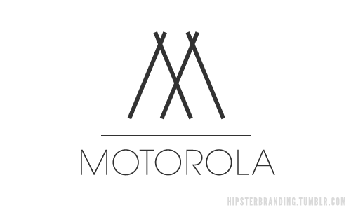 logo Motorola estilo hipster
